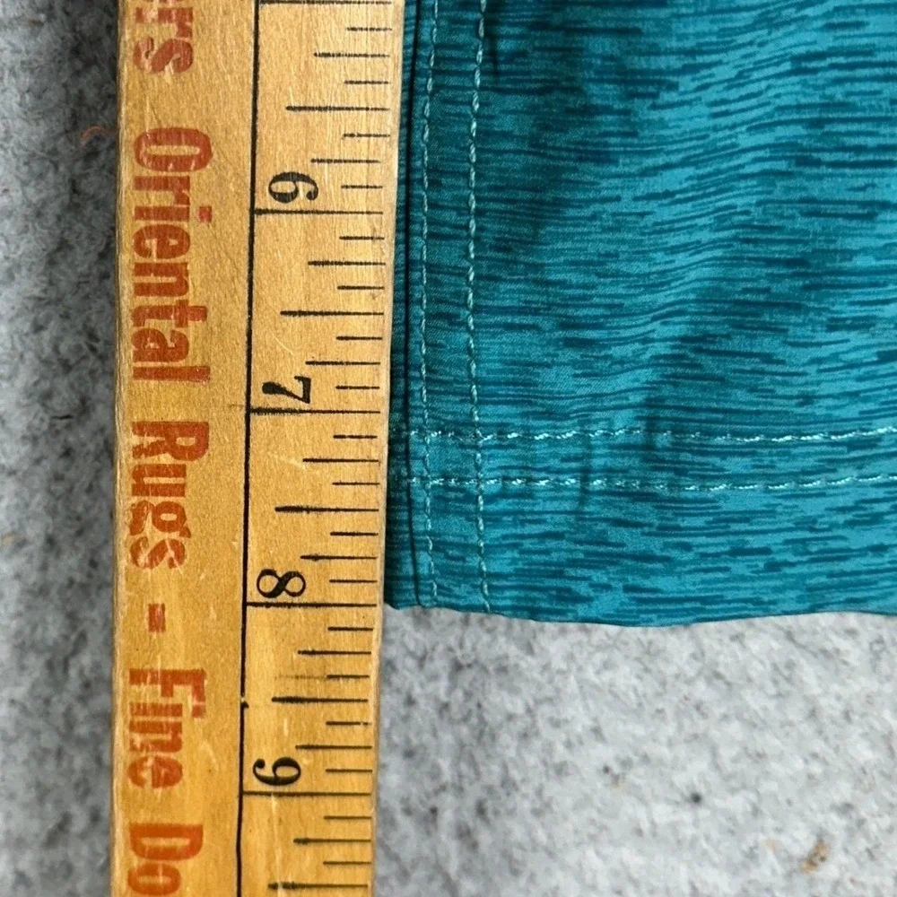 NEW Hurley Swim Shorts Mens 2XL Teal Blue Heather Lined Swimtrunks Board Shorts